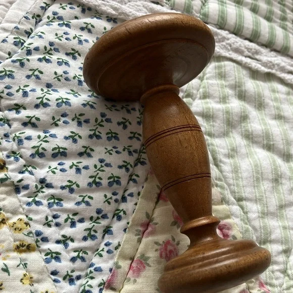 Vintage SEWING AND DARNING WOOD TOOL 4.5” x 2.5” - Toes and Heels MENDING ASSIST - Picture 5 of 8